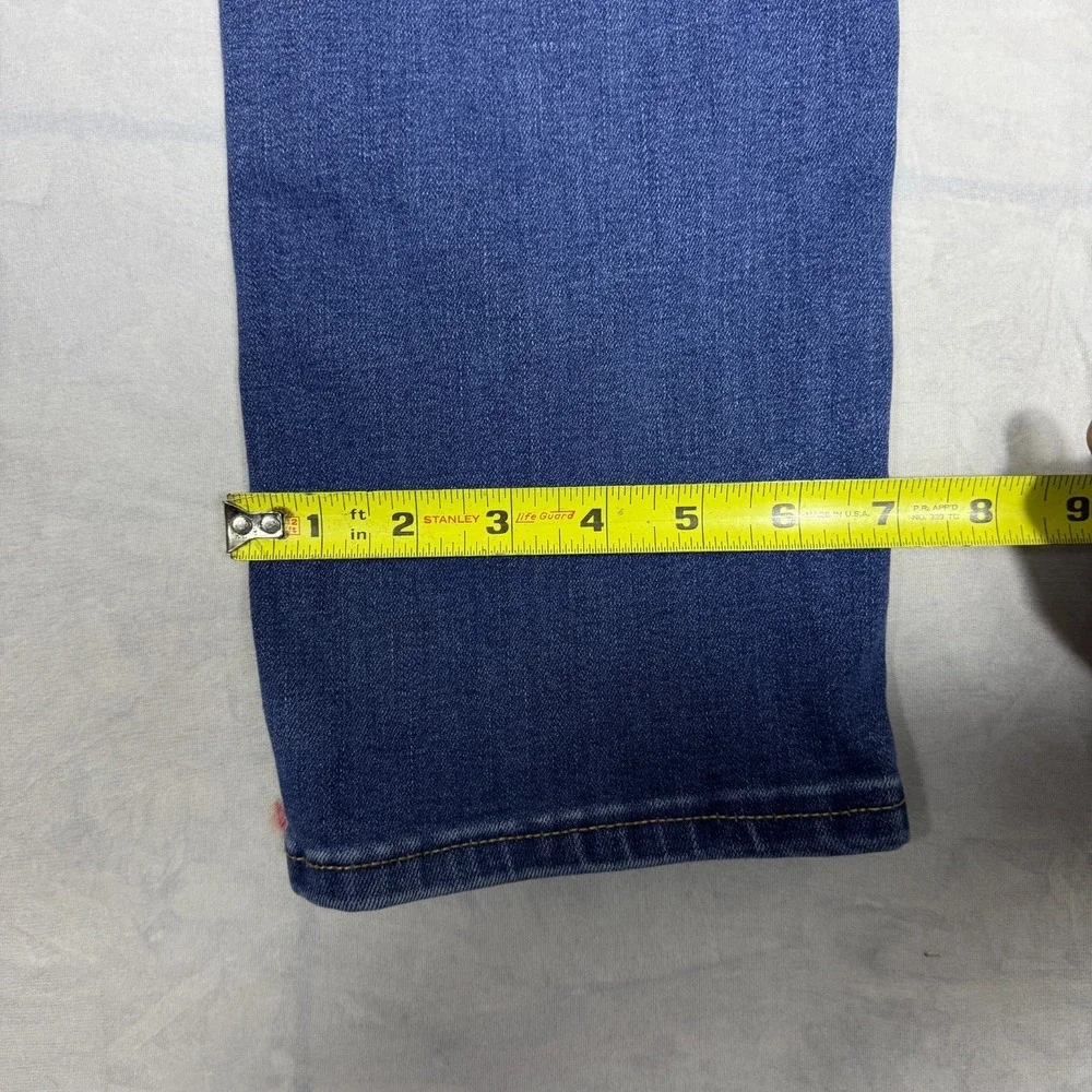 Levi's 511 Mens Straight Jeans Blue Denim‎ 5-Pocket Classic Whiskering Size 18R